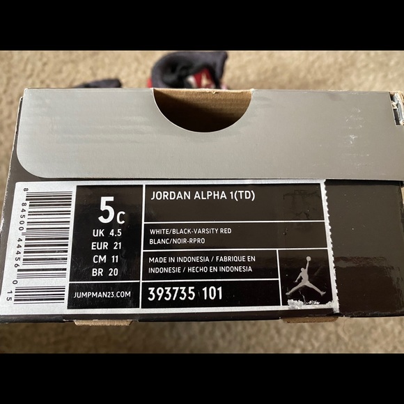 NWT AUTHENTIC TODDLER JORDAN ALPHA 1